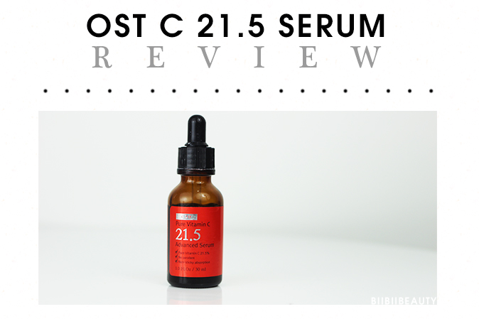 OST C 21.5 SERUM REVIEW | OST Pure Vitamin C 21.5 Advanced Serum