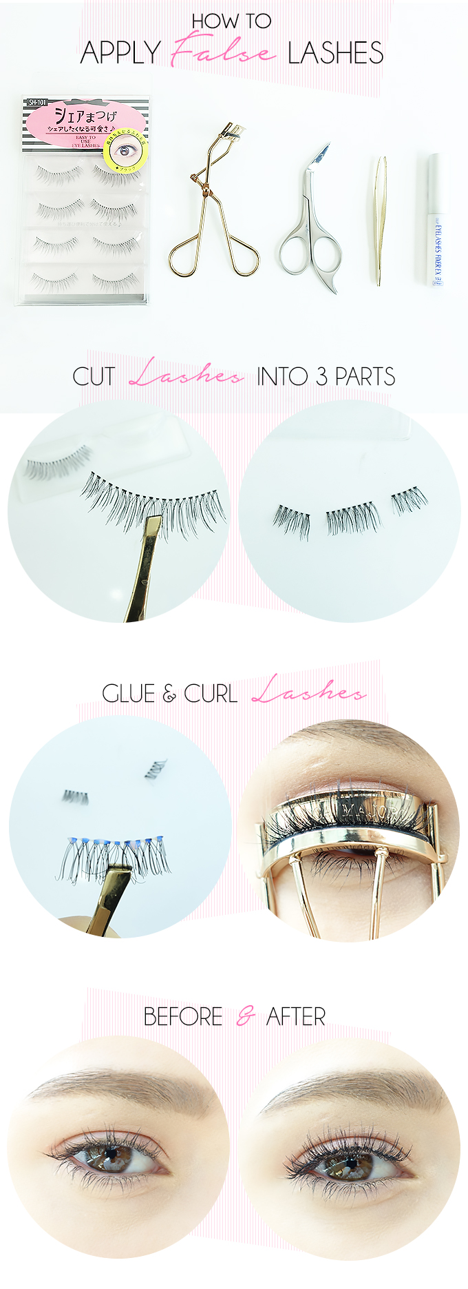 HOW TO APPLY FALSE LASHES