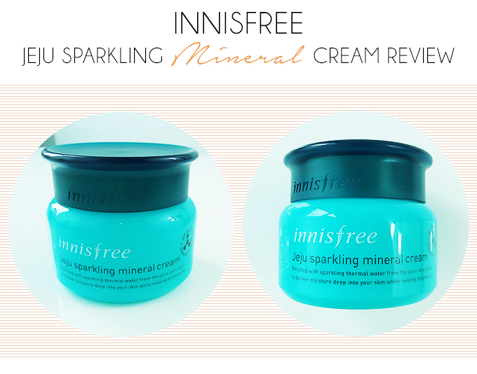 INNISFREE JEJU SPARKLING MINERAL CREAM REVIEW | Best Cream for Dry Skin