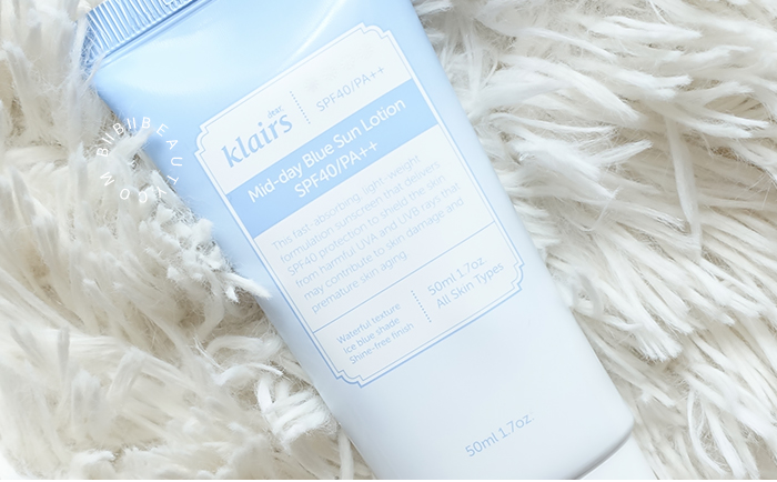 The Best Sunscreen For Sensitive Skin | Klairs Mid-Day Blue Sun Lotion Review