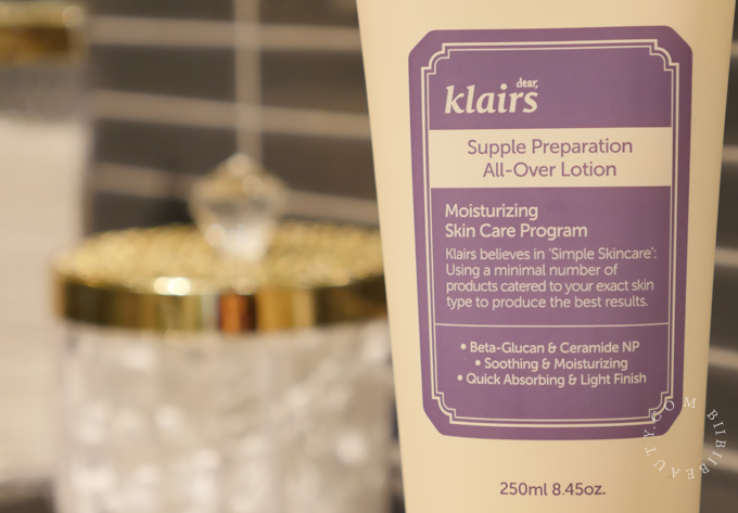 KLAIRS SUPPLE PREPARATION ALL OVER LOTION REVIEW