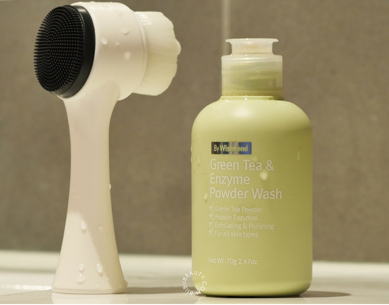 BY WISHTREND GREEN TEA ENZYME POWDER WASH REVIEW BIIBIIBEAUTY