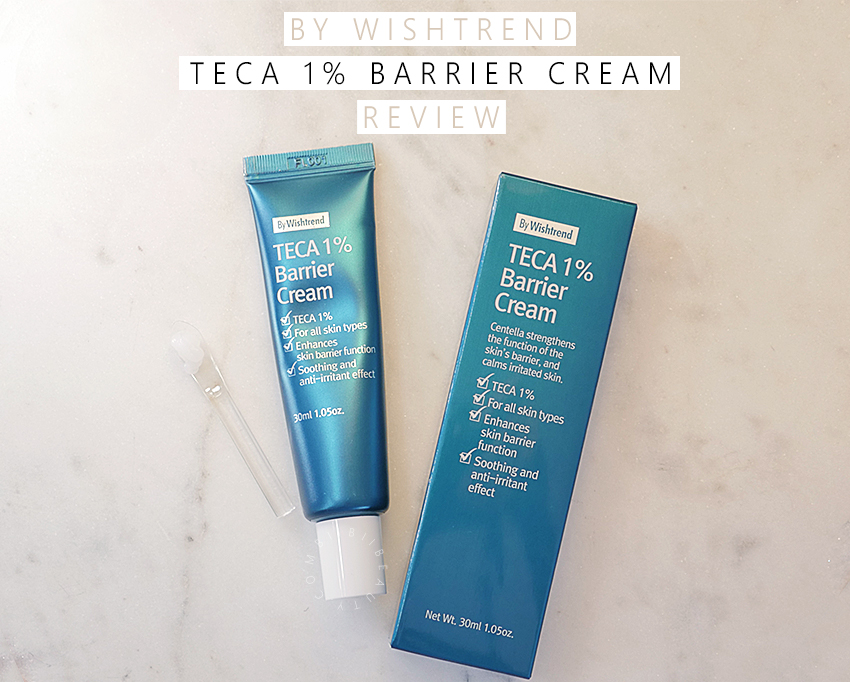By Wishtrend Teca 1% Barrier Cream Review on Acne Prone Skin