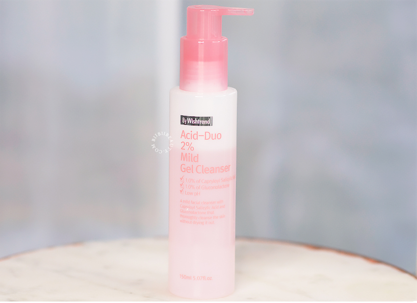 Acid Cleansing? By Wishtrend Acid-Duo 2% Mild Gel Cleanser Review biibiibeauty