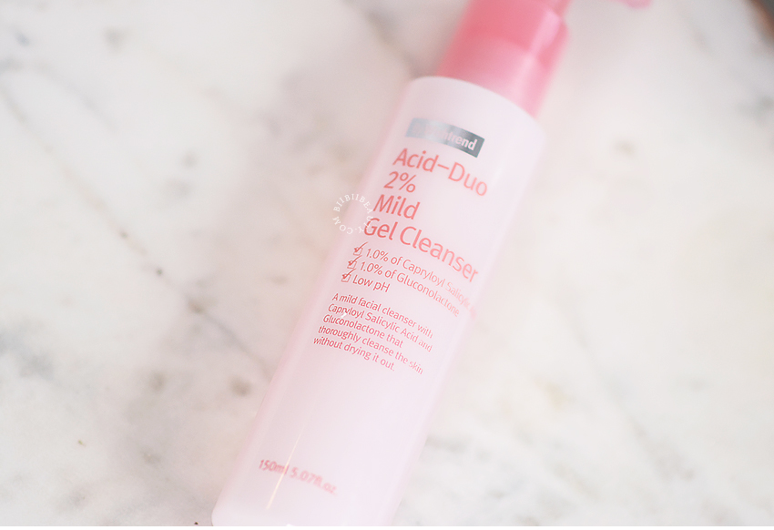Acid Cleansing? By Wishtrend Acid-Duo 2% Mild Gel Cleanser Review biibiibeauty