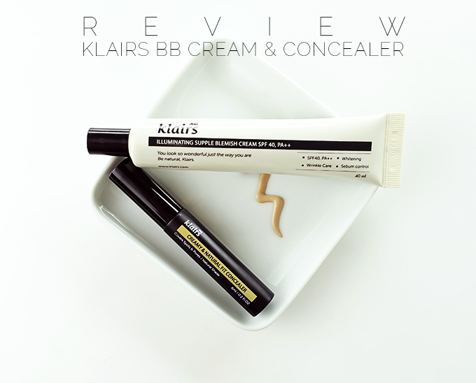 KLAIRS REVIEW | KLAIRS BB CREAM & KLAIRS CREAMY & NATURAL FIT CONCEALER REVIEW