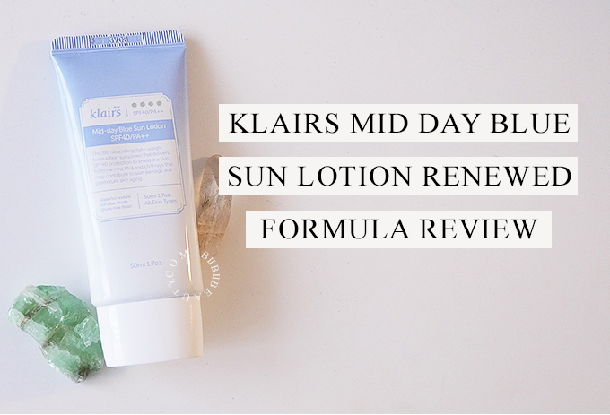 KLAIRS MID DAY BLUE SUN LOTION REVIEW | Renewed Formula!